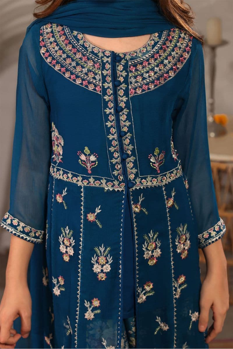 Chiffon Embroidered 3 Pc Suit thumbnail