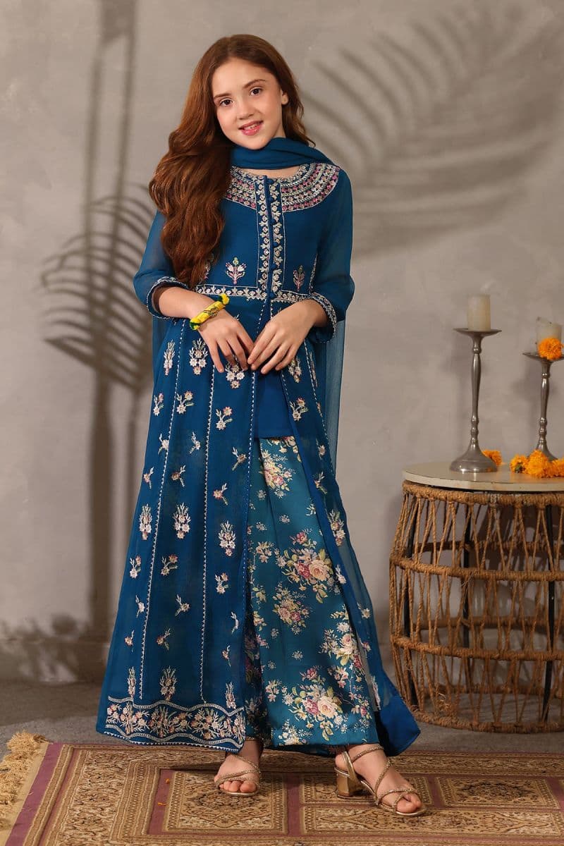 Chiffon Embroidered 3 Pc Suit thumbnail