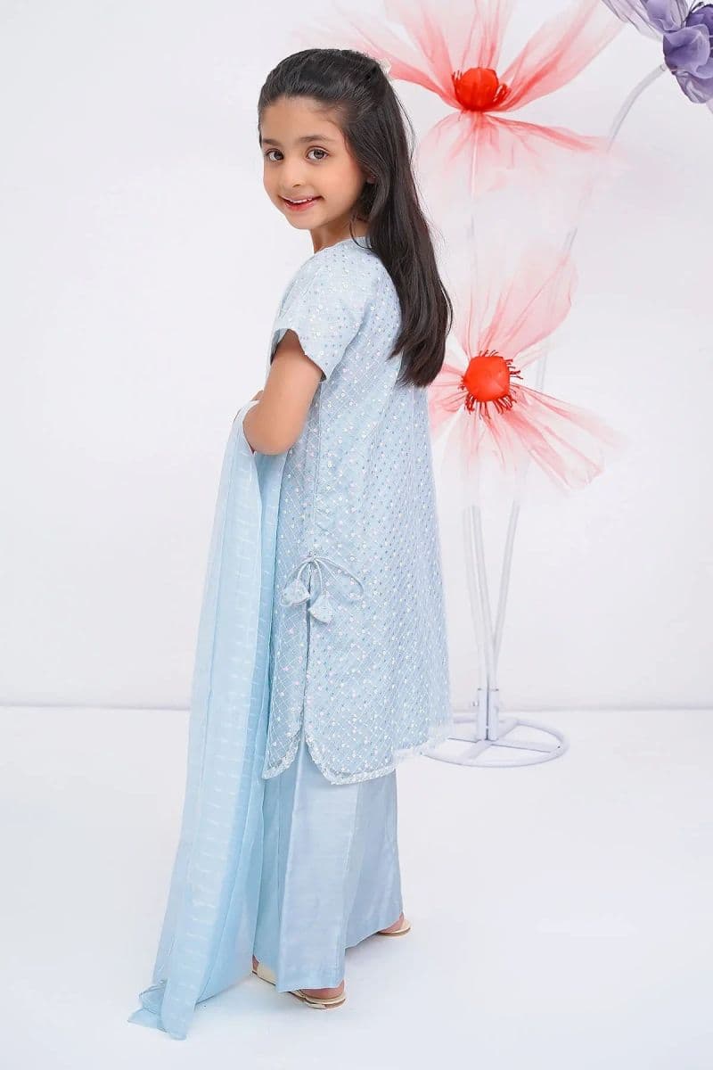 Sequence Net Hand Adda Work 3 Pc Suit thumbnail