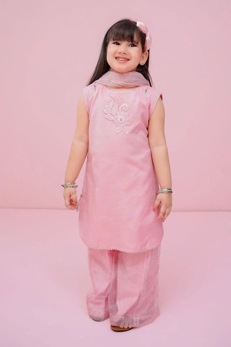 Cotton Silk Hand Adda Work 3 Pc Suit