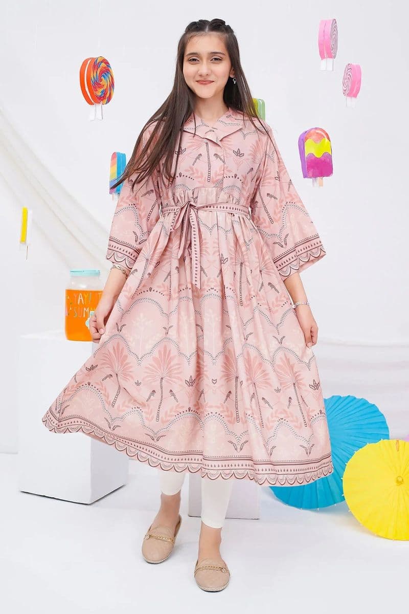 Digital Printed Poly Lawn Dress thumbnail