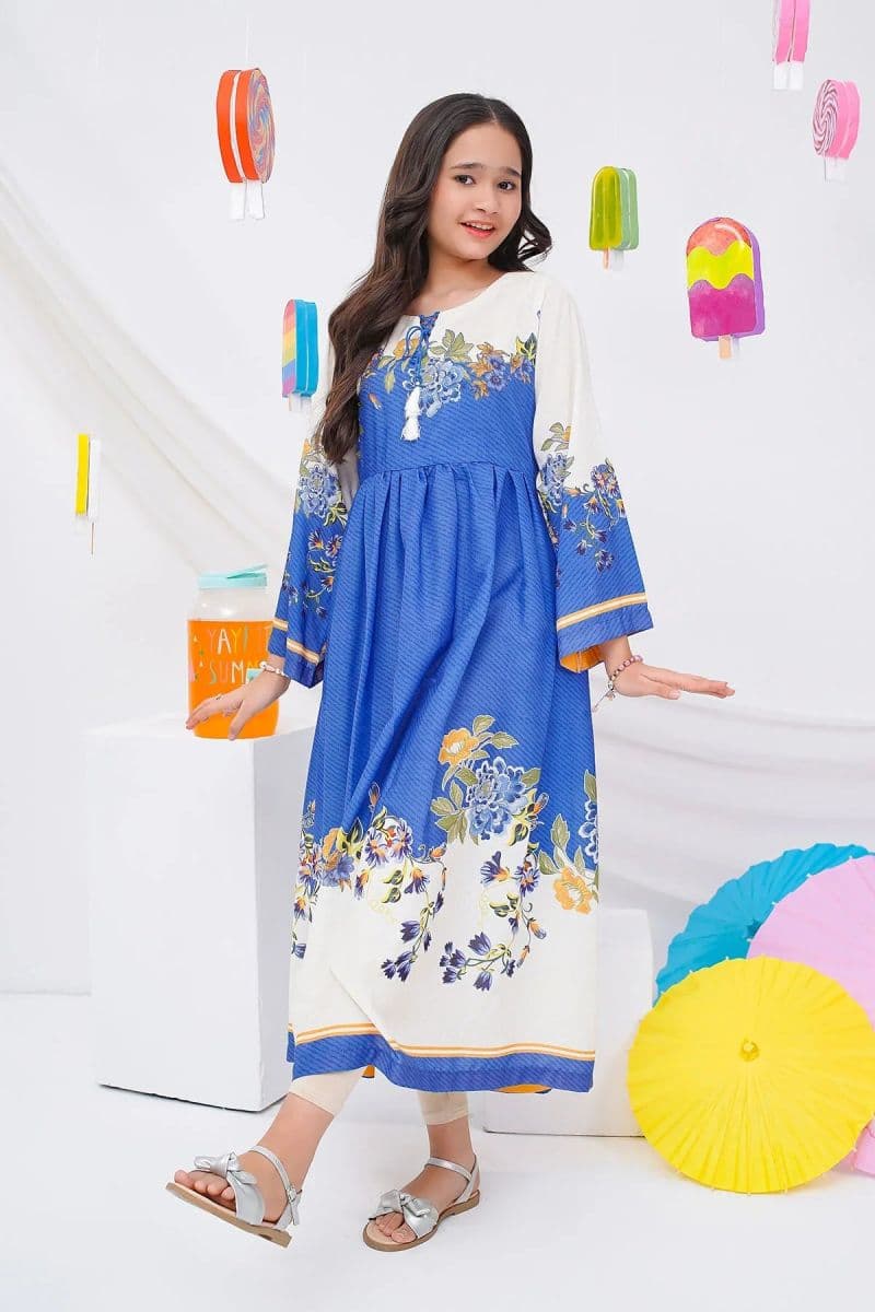 Digital Printed Poly Lawn Dress thumbnail