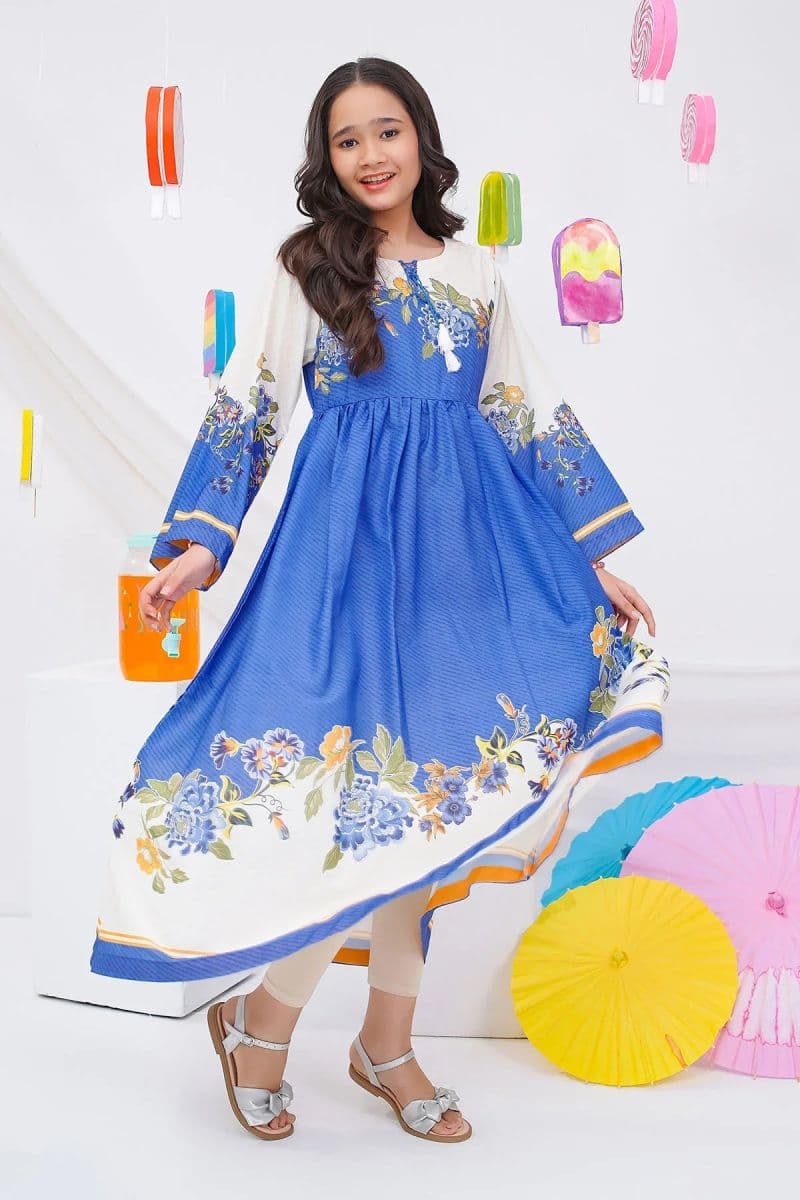 Digital Printed Poly Lawn Dress thumbnail
