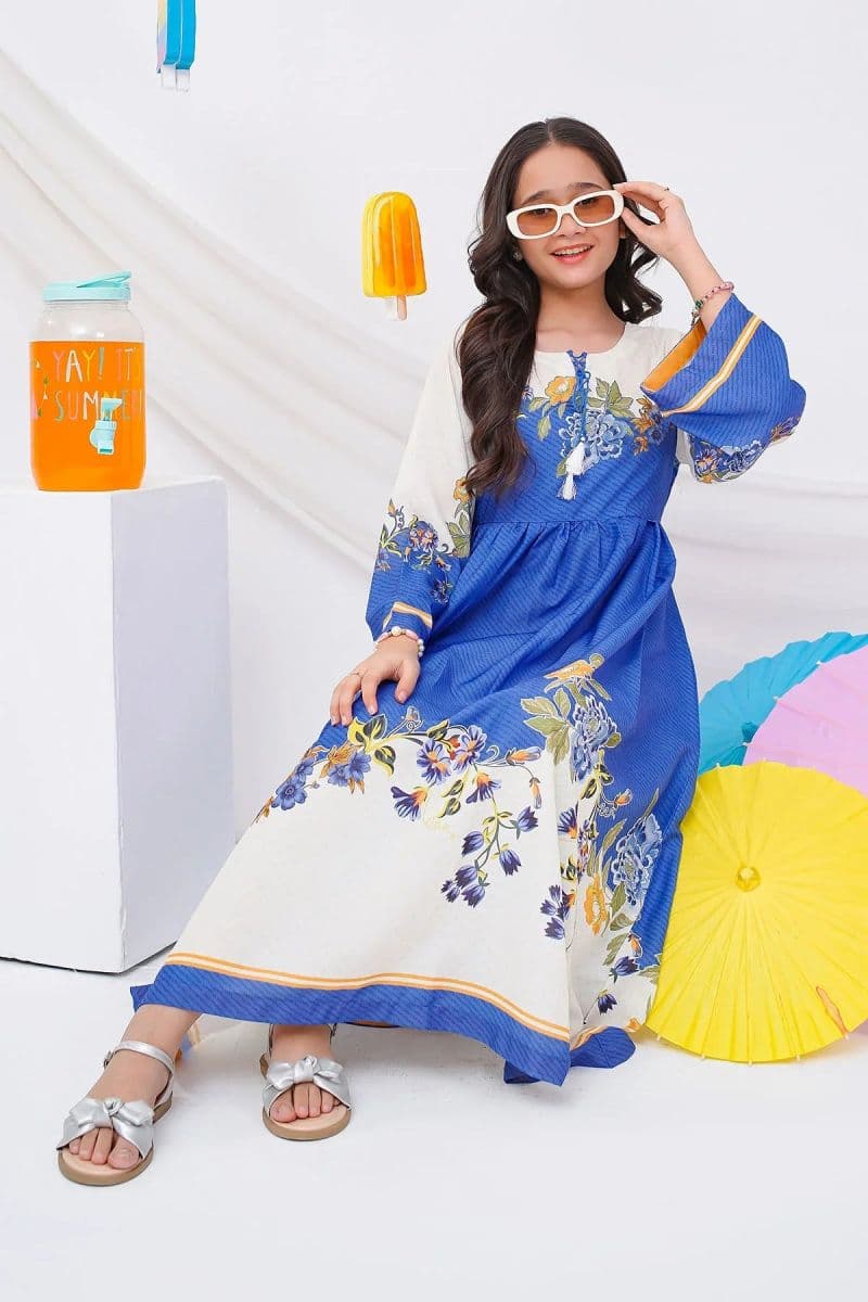 Digital Printed Poly Lawn Dress thumbnail
