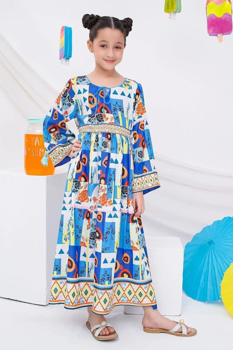 Digital Printed Poly Lawn Dress thumbnail