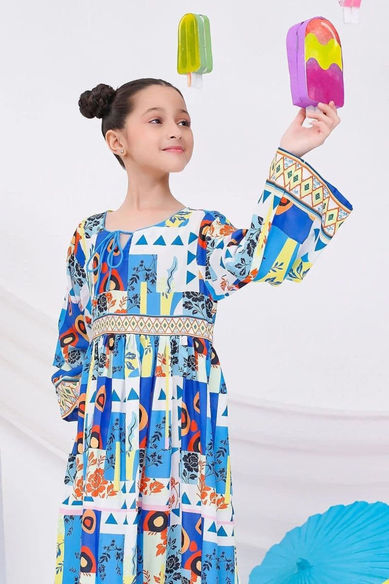 Digital Printed Poly Lawn Dress thumbnail