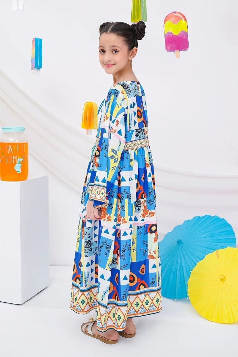 Digital Printed Poly Lawn Dress thumbnail