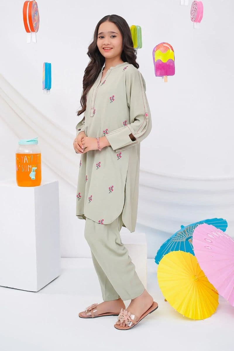 Boski Linen Embroidered 2 Pc Suit thumbnail