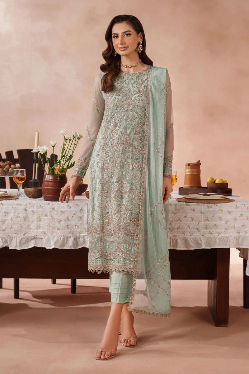 Embroidered Raw Silk Unstitched Suit (MUF-05) thumbnail