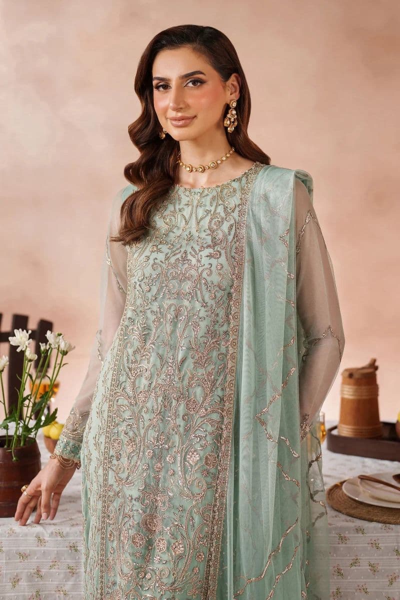 Embroidered Raw Silk Unstitched Suit (MUF-05) thumbnail