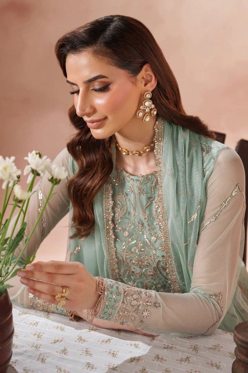 Embroidered Raw Silk Unstitched Suit (MUF-05) thumbnail