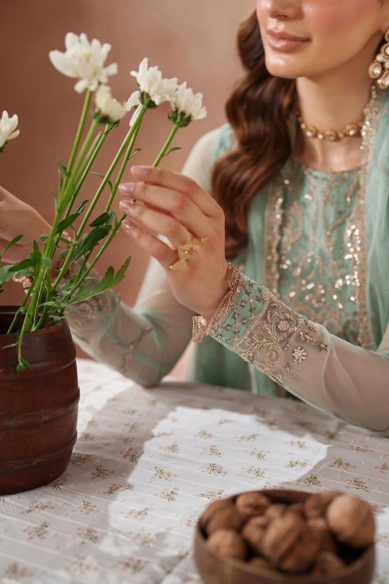 Embroidered Raw Silk Unstitched Suit (MUF-05) thumbnail