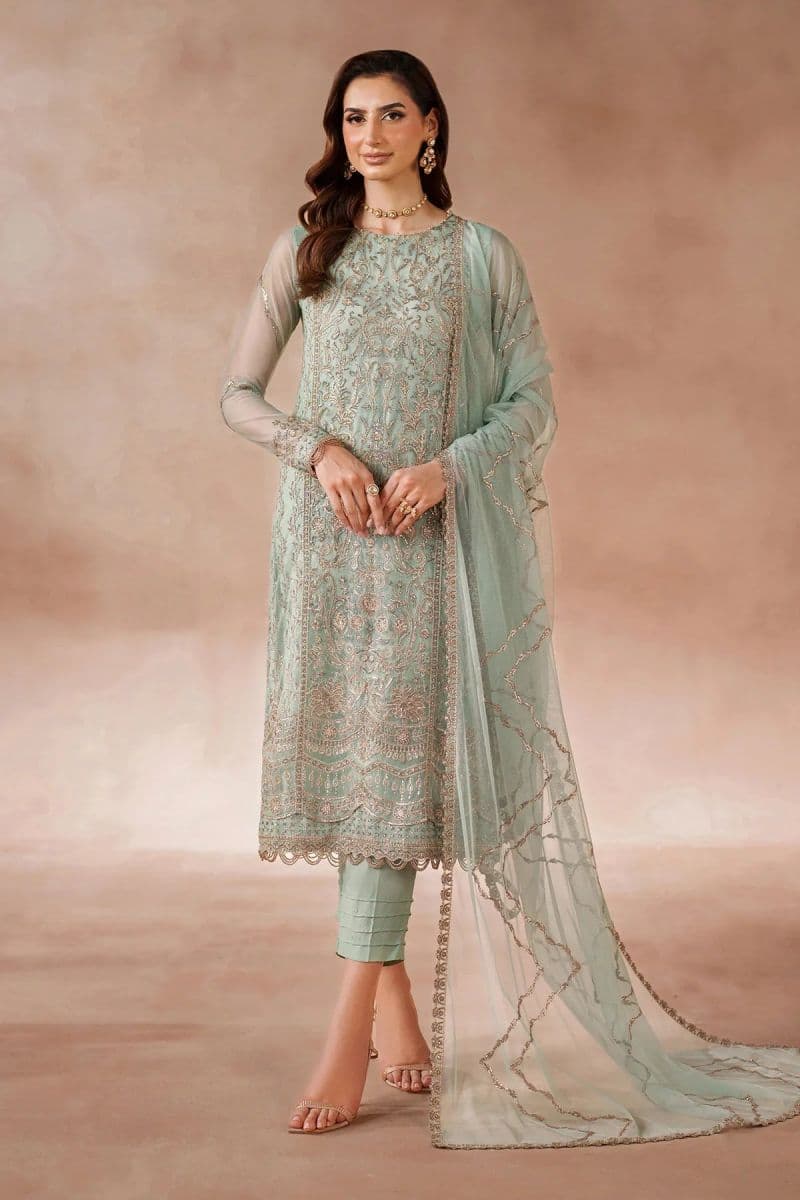 Embroidered Raw Silk Unstitched Suit (MUF-05) thumbnail