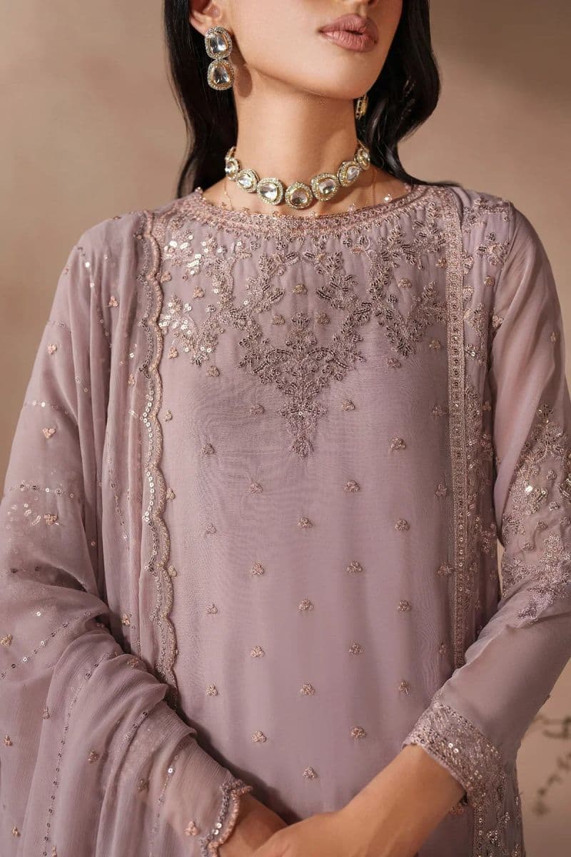 Embroidered Raw Silk Unstitched Suit (MUF-04) thumbnail