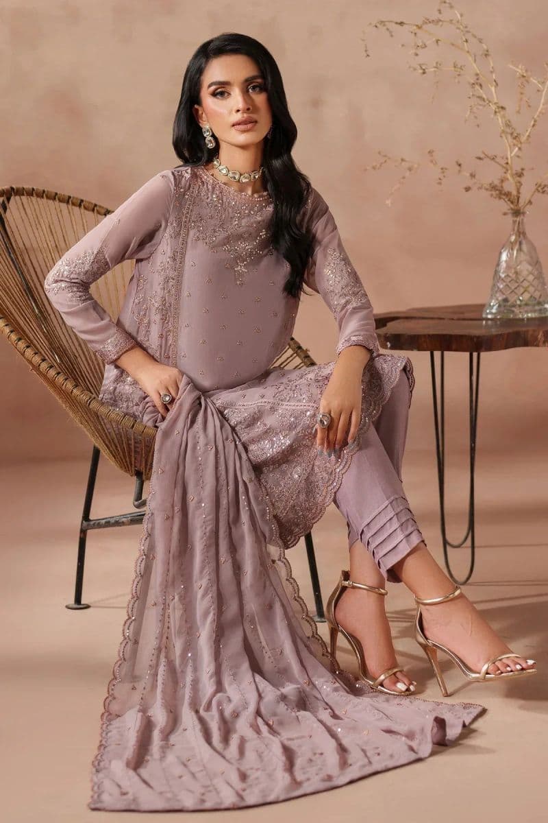 Embroidered Raw Silk Unstitched Suit (MUF-04) thumbnail
