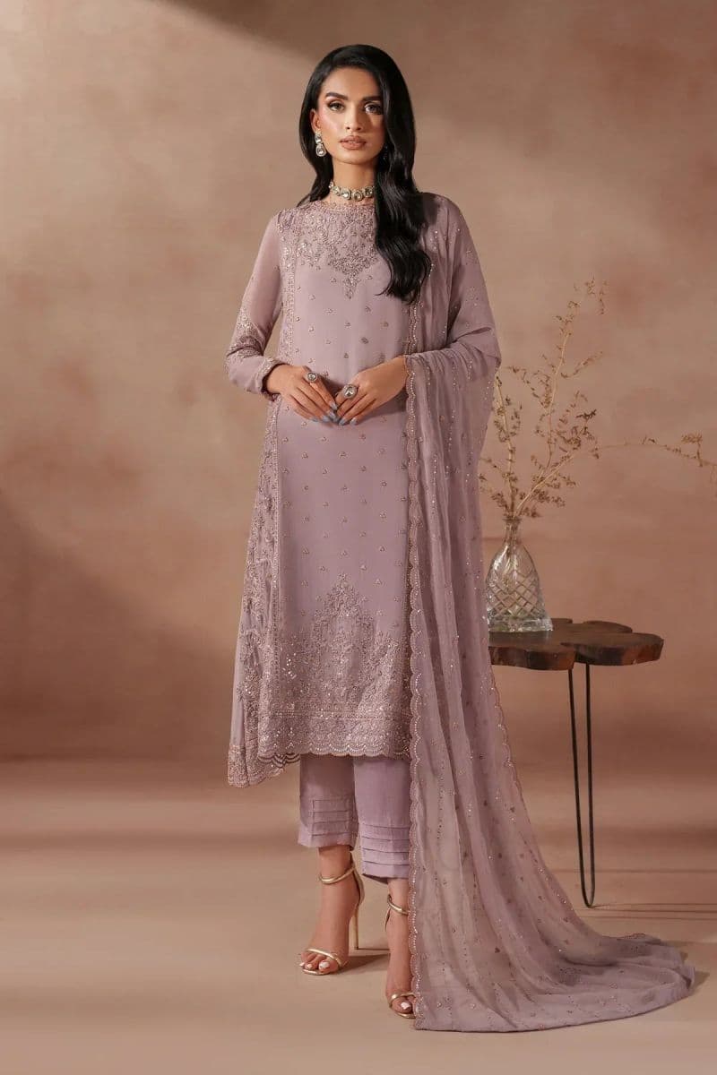 Embroidered Raw Silk Unstitched Suit (MUF-04) thumbnail