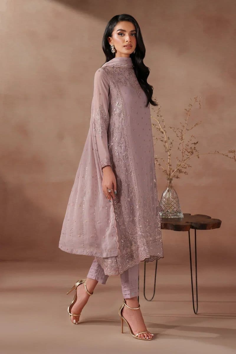 Embroidered Raw Silk Unstitched Suit (MUF-04) thumbnail