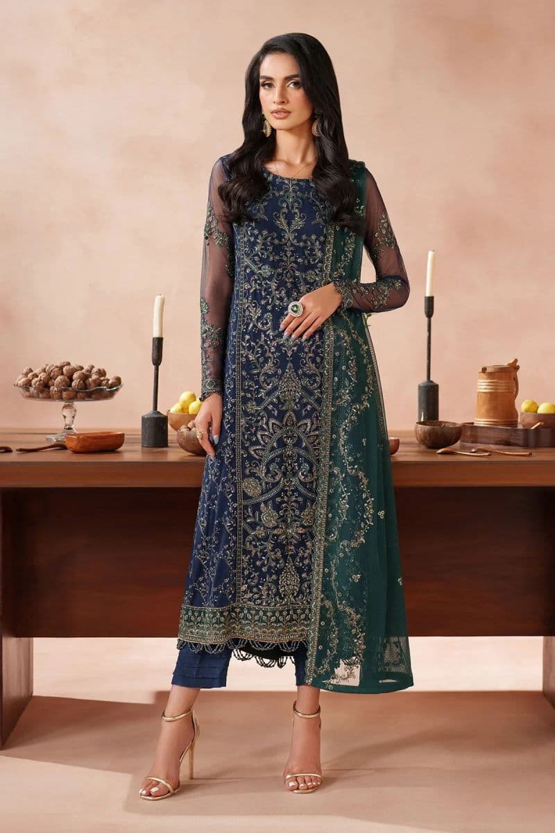 Embroidered Raw Silk Unstitched Suit (MUF-03) thumbnail
