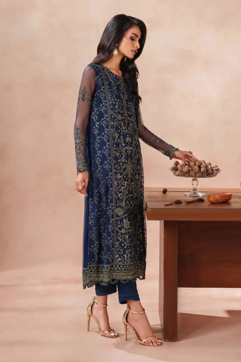 Embroidered Raw Silk Unstitched Suit (MUF-03) thumbnail