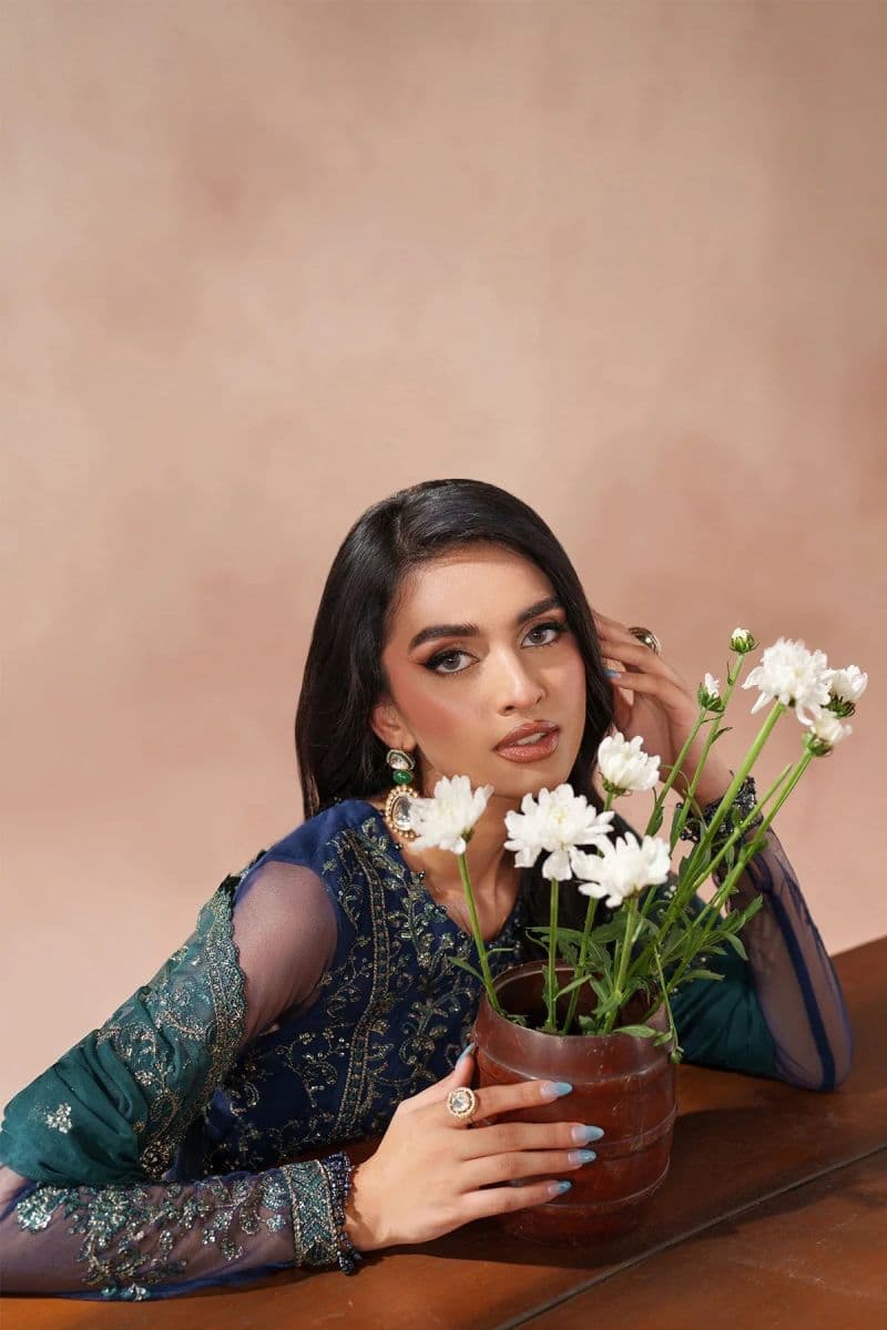 Embroidered Raw Silk Unstitched Suit (MUF-03) thumbnail