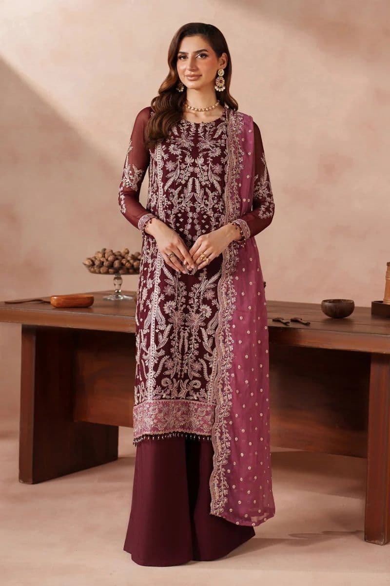 Embroidered Raw Silk Unstitched Suit (MUF-02) thumbnail