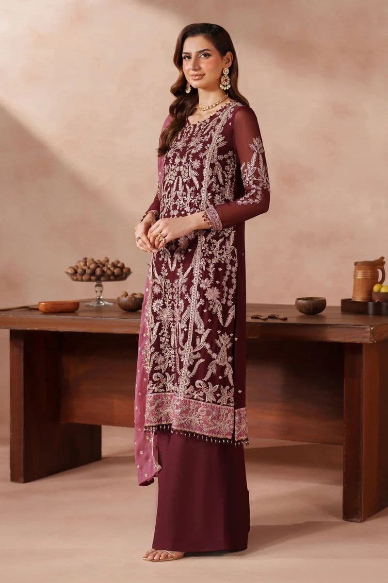 Embroidered Raw Silk Unstitched Suit (MUF-02) thumbnail
