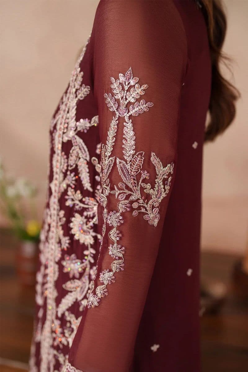 Embroidered Raw Silk Unstitched Suit (MUF-02) thumbnail
