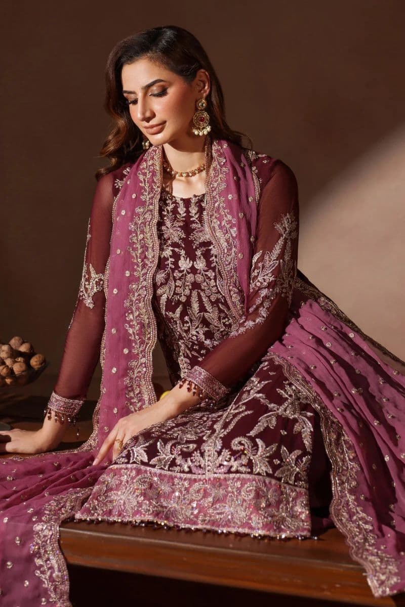 Embroidered Raw Silk Unstitched Suit (MUF-02) thumbnail