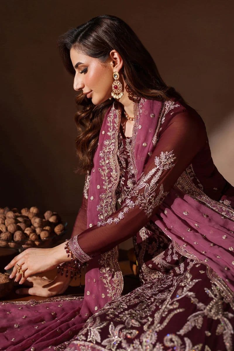 Embroidered Raw Silk Unstitched Suit (MUF-02) thumbnail