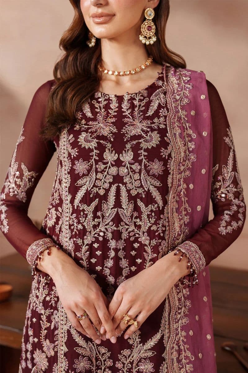 Embroidered Raw Silk Unstitched Suit (MUF-02) thumbnail