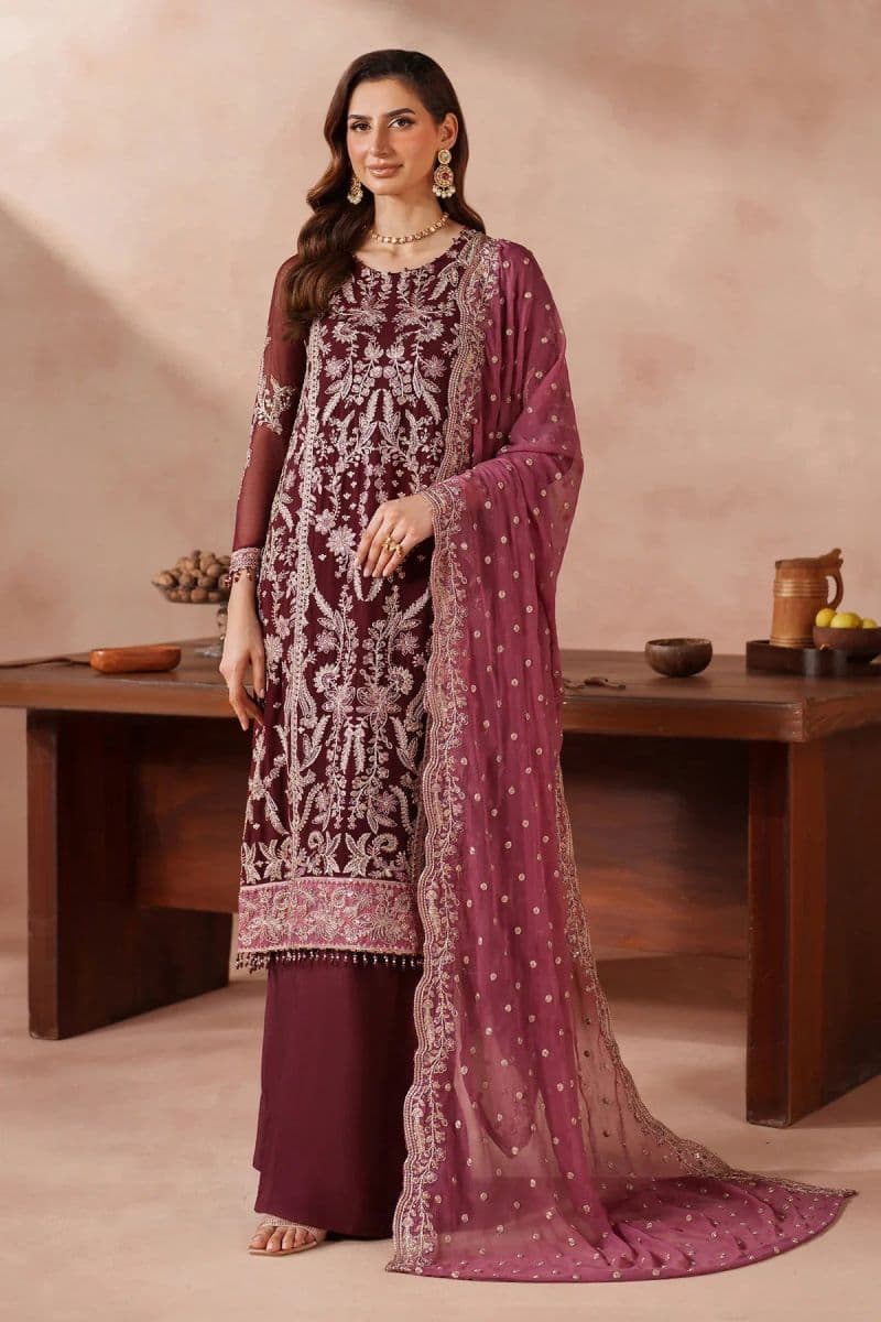 Embroidered Raw Silk Unstitched Suit (MUF-02) thumbnail