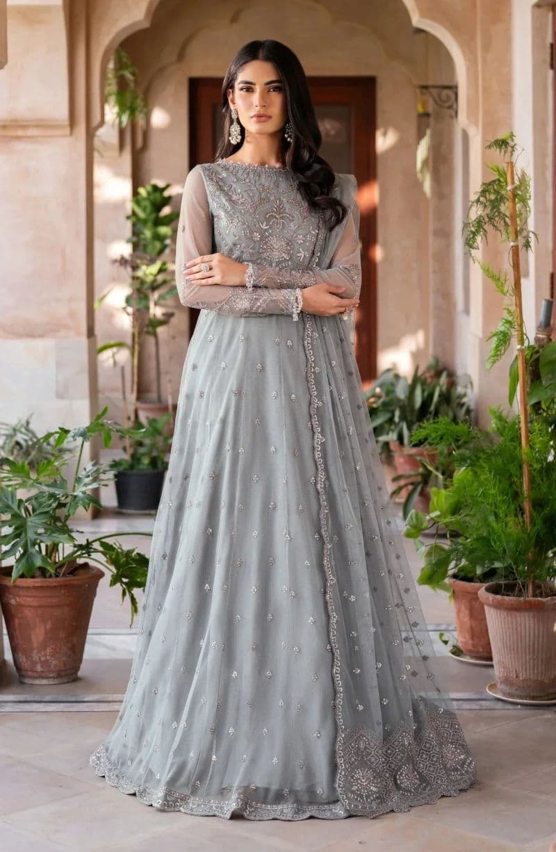 Embroidered Raw Silk Unstitched Suit (SBA-04) thumbnail