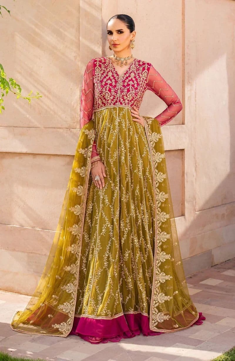 Embroidered Raw Silk Unstitched Suit (SBA-03) thumbnail