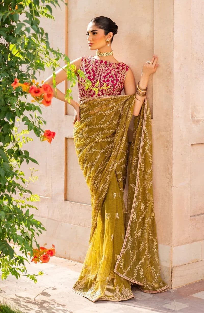 Embroidered Raw Silk Unstitched Suit (SBA-03) thumbnail
