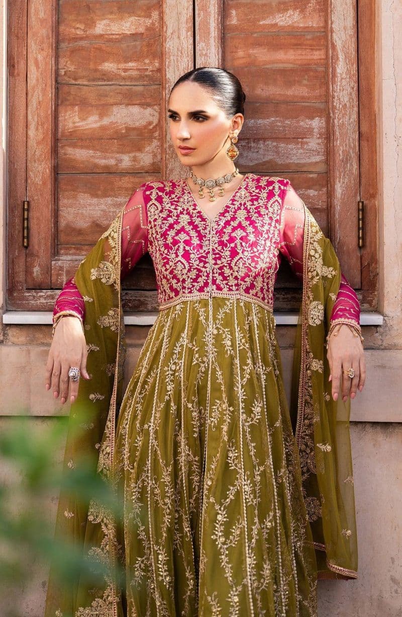 Embroidered Raw Silk Unstitched Suit (SBA-03) thumbnail