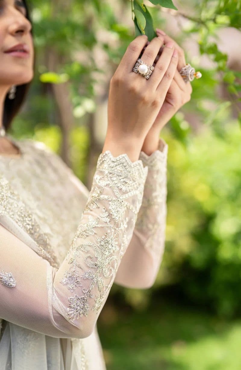 Embroidered Raw Silk Unstitched Suit (SBA-02) thumbnail