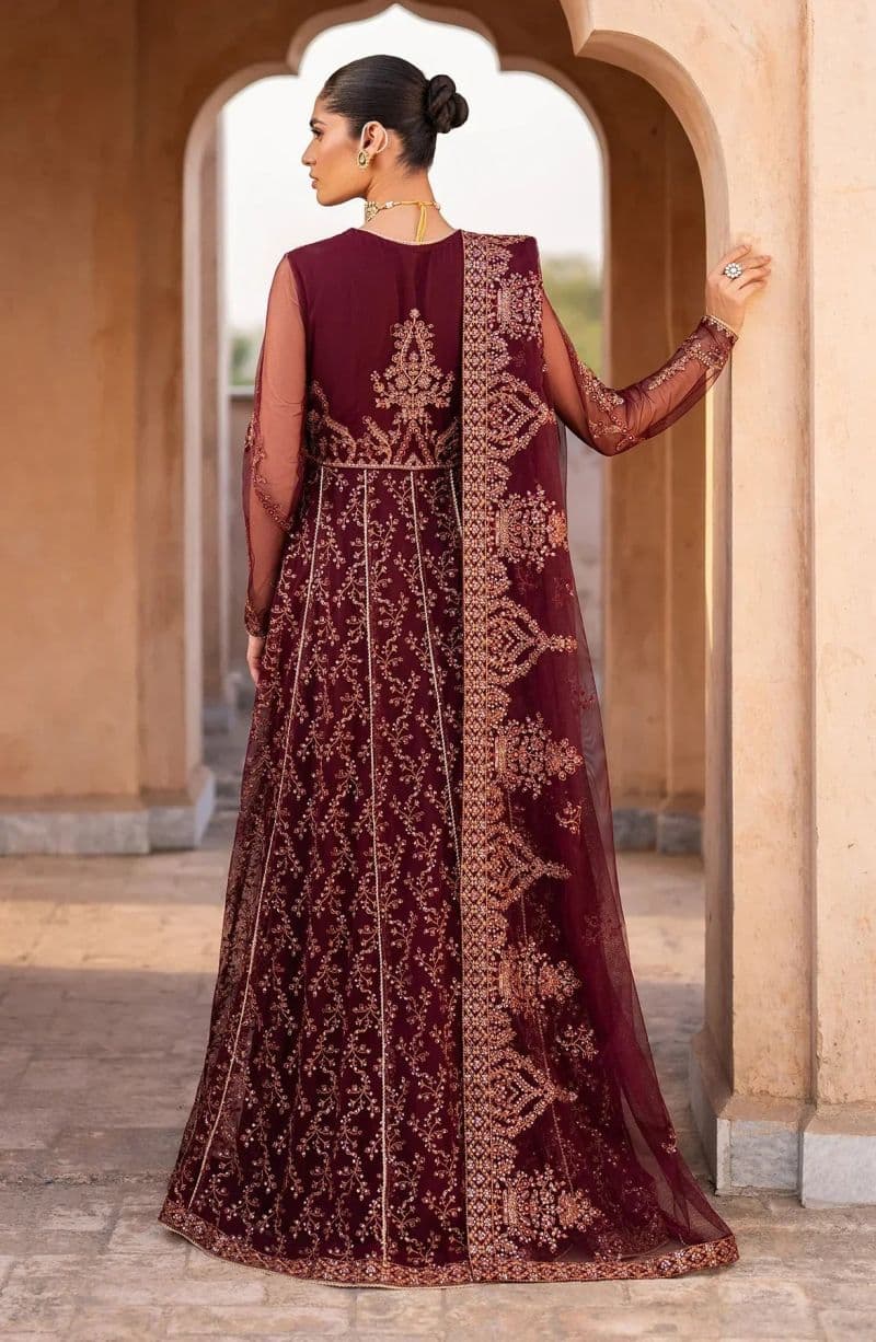 Embroidered Raw Silk Unstitched Suit (SBA-01) thumbnail