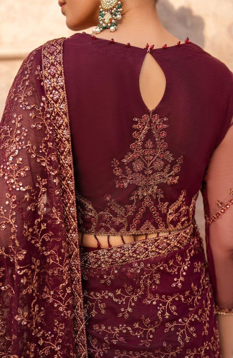 Embroidered Raw Silk Unstitched Suit (SBA-01) thumbnail