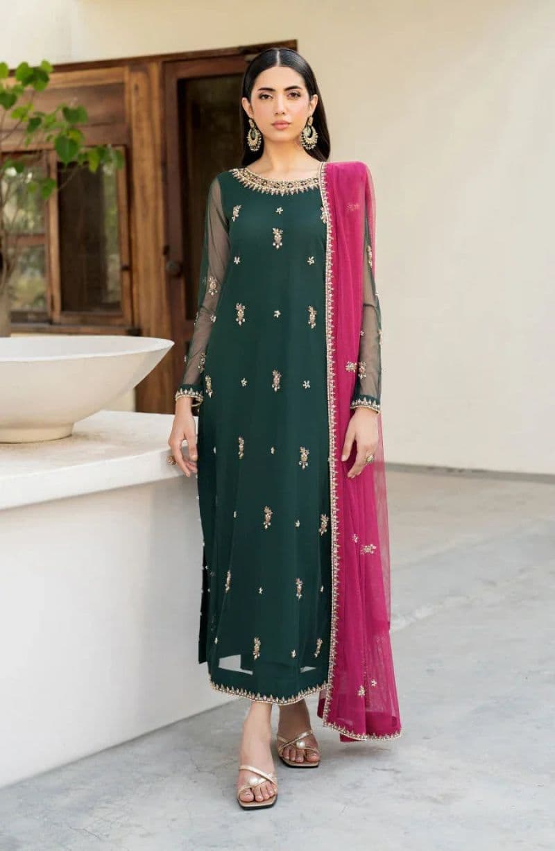 Raw Silk Unstitched Suit (HW-03) thumbnail