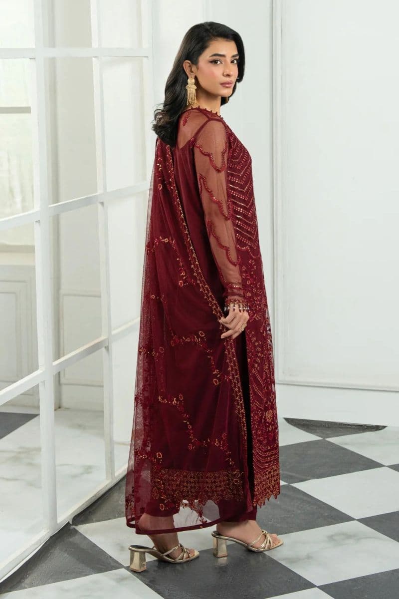 Embroidered Raw Silk Unstitched Suit (ZRI-08) thumbnail
