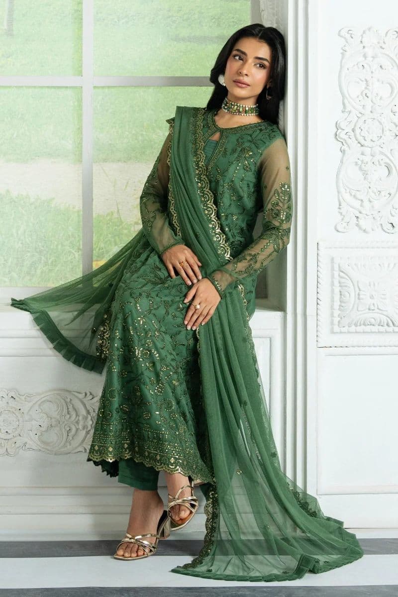 Embroidered Raw Silk Unstitched Suit (ZRI-07) thumbnail