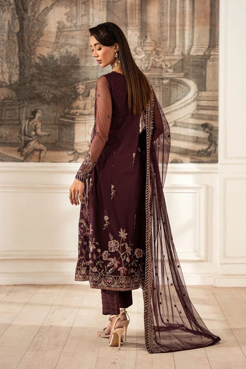 Embroidered Raw Silk Unstitched Suit (ZFE-06) thumbnail