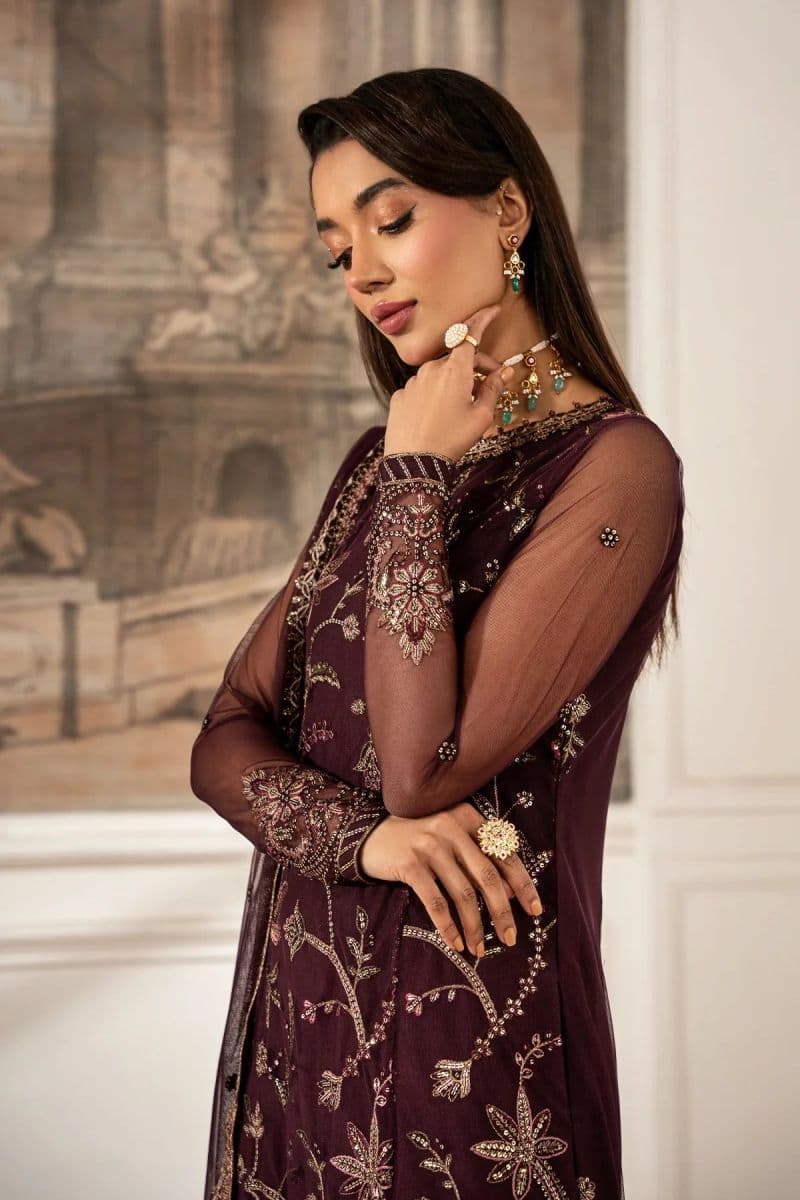 Embroidered Raw Silk Unstitched Suit (ZFE-06) thumbnail