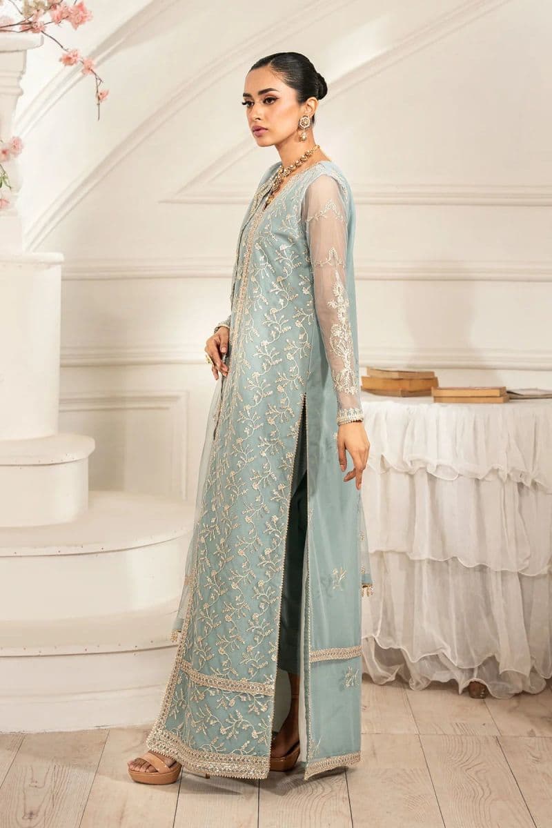 Embroidered Raw Silk Unstitched Suit (ZFE-01) thumbnail