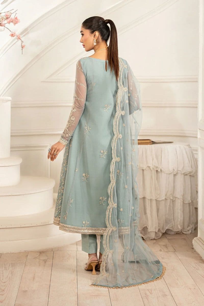 Embroidered Raw Silk Unstitched Suit (ZFE-01) thumbnail