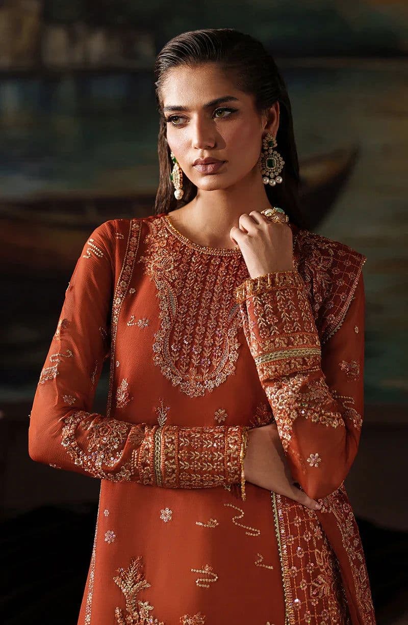 Embroidered Raw Silk Unstitched Suit (PRC-07) thumbnail