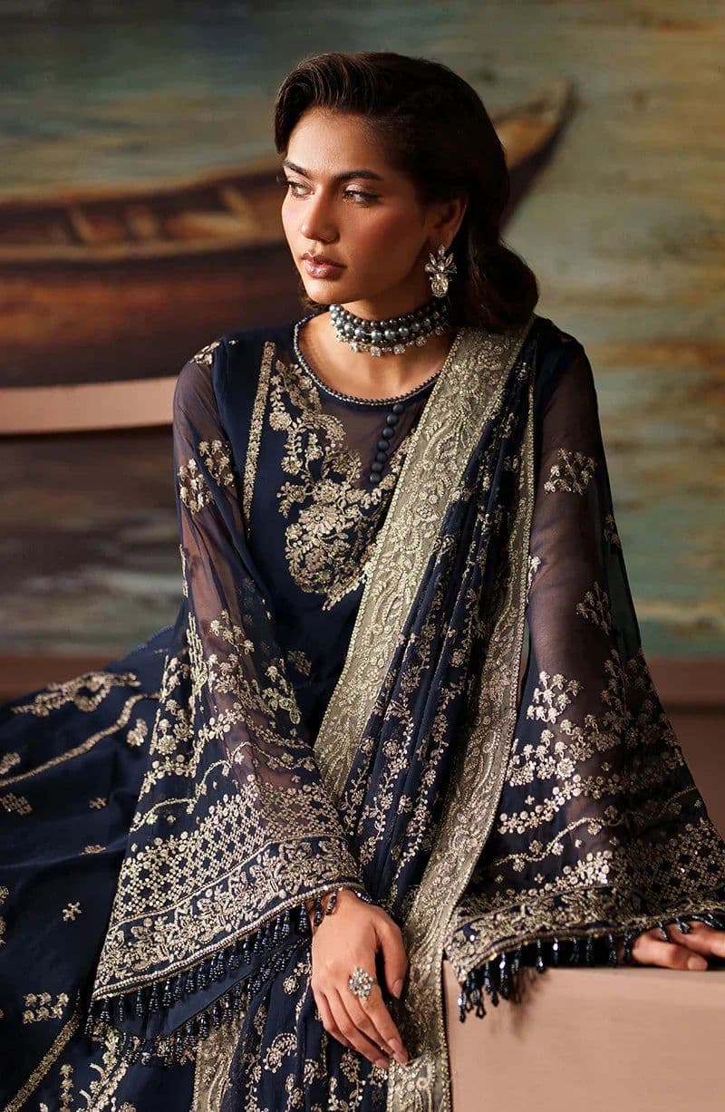 Embroidered Raw Silk Unstitched Suit (PRC-06) thumbnail