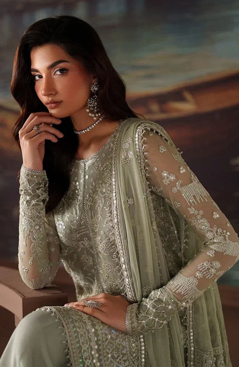 Embroidered Raw Silk Unstitched Suit (PRC-02) thumbnail