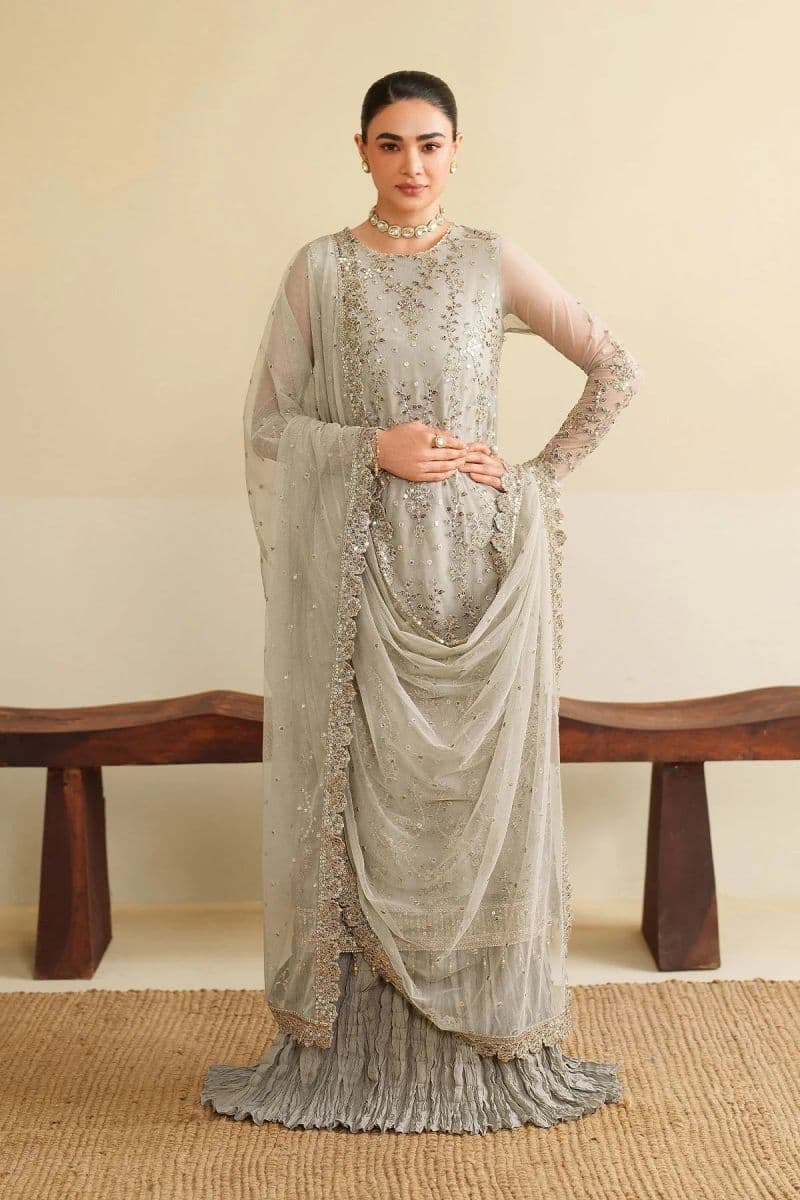 Embroidered Raw Silk Unstitched Suit (RFE-06) thumbnail