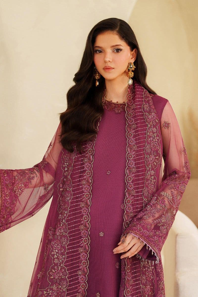 Embroidered Raw Silk Unstitched Suit thumbnail